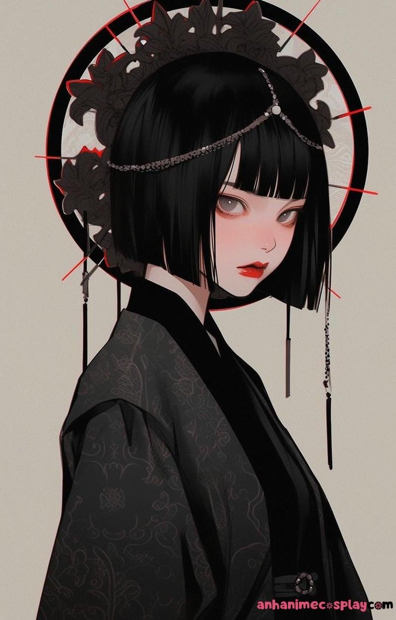 anime nữ tóc ngắn cá tính mạnh